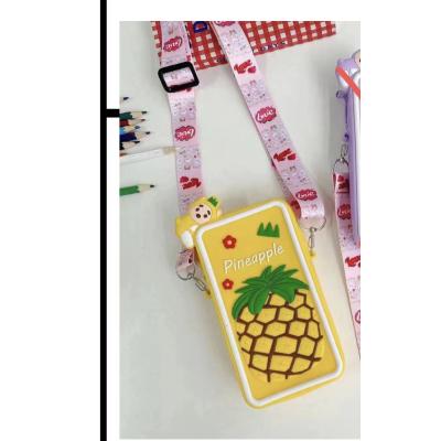 Ananas silikon telefon çantası 